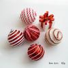 Plastic Christmas Ornament Burgundy Christmas Ball Ornament Christmas Tree Hanging Ornament Plastic For Mantel Wreath Home