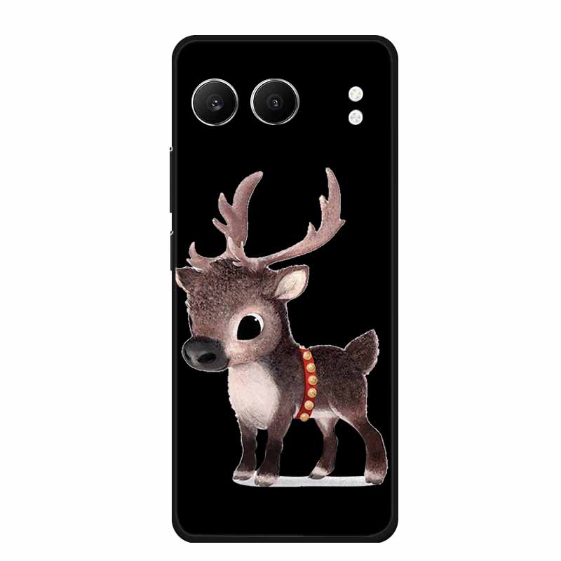 For OnePlus Nord 4 Back Cover Case Cute Cartoon Cat Black Silicone Soft Phone Cases For OnePlus Nord 4 Case Nord4 6.74" Capa Bag
