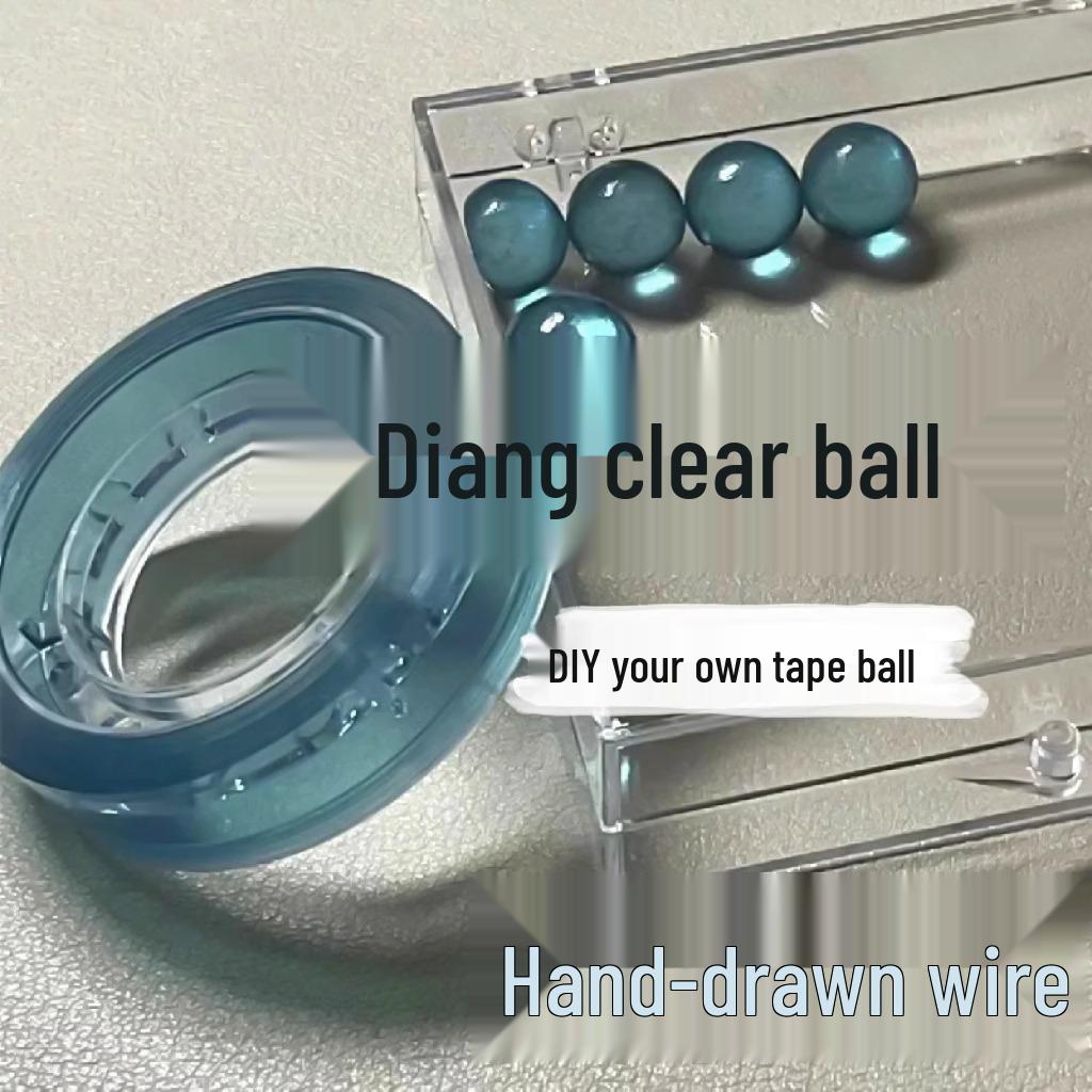 Bunter transparenter Klebeball zum Stressabbau