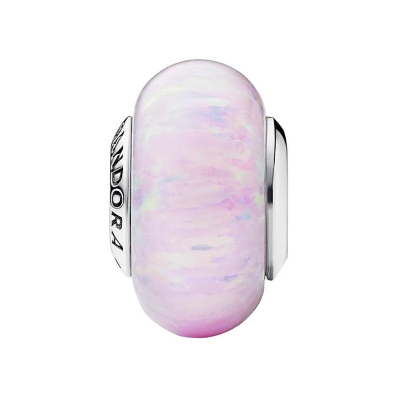 Pandora Micro logo design pendant women s pink 791691C03 розовый