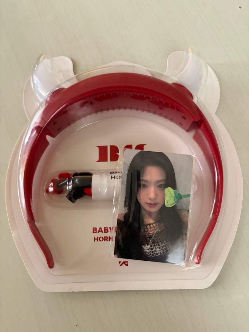 [USED] BABYMONSTER Headband RED Penlight
