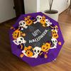 1pc Halloween Skulls Pumpkins Wreath Design Umbrella with Plastic Handle,Suitable for All Seasons Home Travel Outdoor UmbrellaDD1381