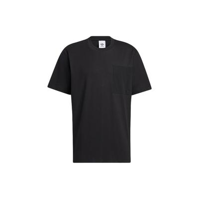 Originals Trefoil Solid Casual Sport Crew Neck Tee Men Tops Black HM8008