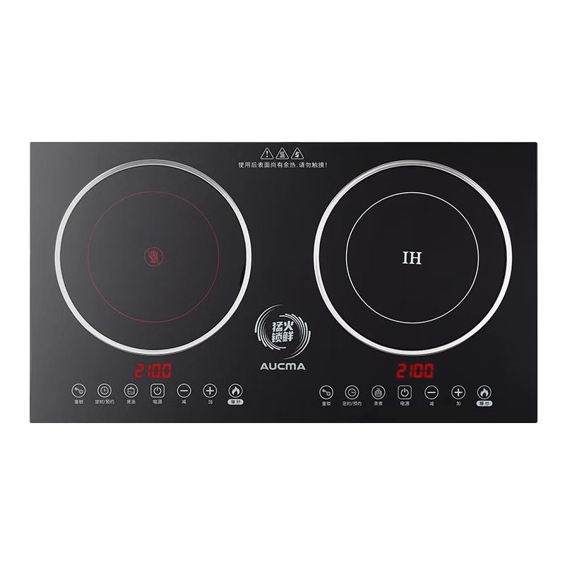 AUCMA 3500W Built-in Dual Induction & Ceramic Cooktop CN plug (adapter included)