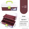 Large Capacity 3-Layer Transparent Art Tool & Pencil Storage Box