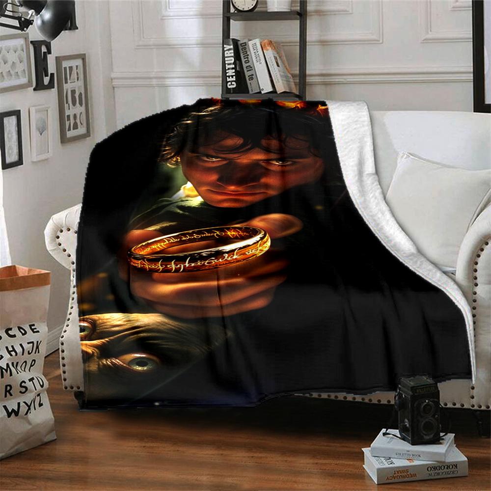 Lord Rings Blanket Warmthful Decor Suitable for Office Livingroom Couch for All Seasons Warmthful Decor Suitable for Gifting Relatives and Friends