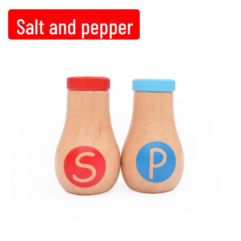 Yiwang Wooden Play Kitchen Toy Set Includes a Frying Pan and Hot Pot for Qieqi Le Cooking Fun.