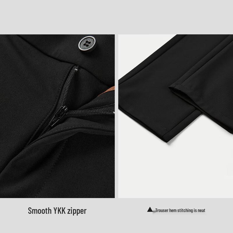 HLA Men's Slim Fit Casual Business Trousers