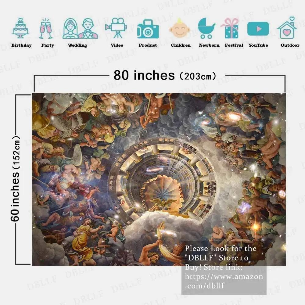 Królewska Tapiseria Malarska Sufitowa Fantazja XVIII Wiek Klasyczny Barokowy Obraz Ścienny, 60"x 40" Sztuka Flanelowa