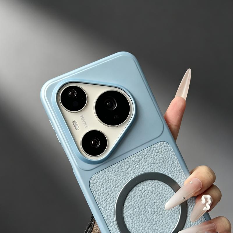 Роскошный ретро-чехол с кожаной текстурой и магнитом для Huawei Pura 90 80 70 Pro Max Mate 80 70 60, беспроводная зарядка, покрытие, крутая крышка