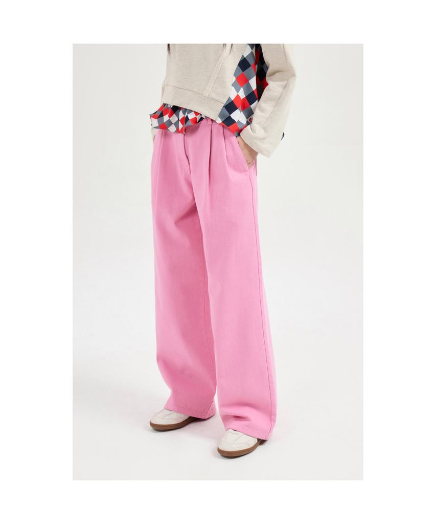LUCKY CHOUETTE Two-Tuck Dying Denim Pants (Pink) Lfpds25155Pix