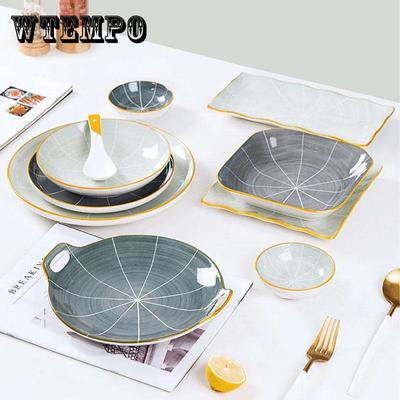 Piatto Rete domestica Celebrity Piatto di alto valore Piatto da frutta Piatto da frutta creativo addensato Piatto da pranzo Disco pratico da tavola