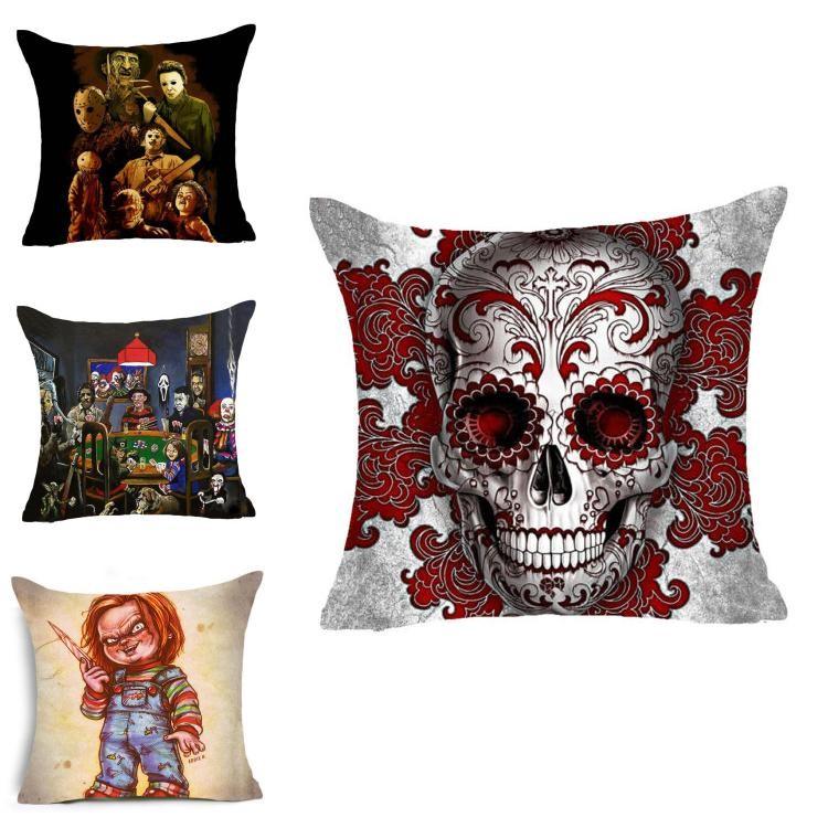 Chucky Good Guy Puppe Horrorfilm Design Kissen Kissenbezug in leuchtenden Farben