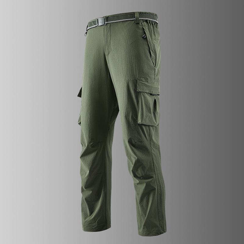 Men's Quick-Dry Stretch Breathable Ice-Cool Multi-Pocket Casual Long Pants