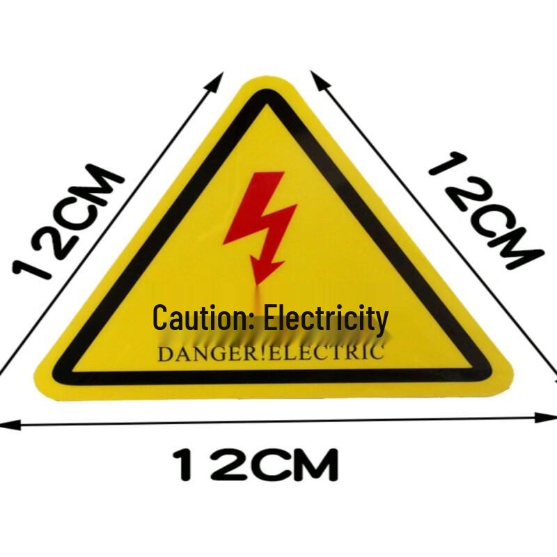 Electrical Hazard Warning Sticker