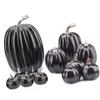 14pcs Artificial Pumpkin Black Foam Creative Lightweight Reusable Decorative Pumpkin for Ornament