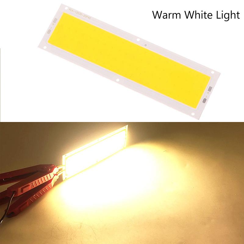 

120X36Мм Постоянный ток 12В Светодиодный COB 10Вт Чип Источник света Лента Лампа Панель Холодный белый Натуральный белый Теплый белый Синий Красный Для DIY Автомобильной лампы