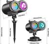 Outdoor LED Work Light with Remote Control, 4 Color Modes, 10W Single Floodlight for and - US Plug