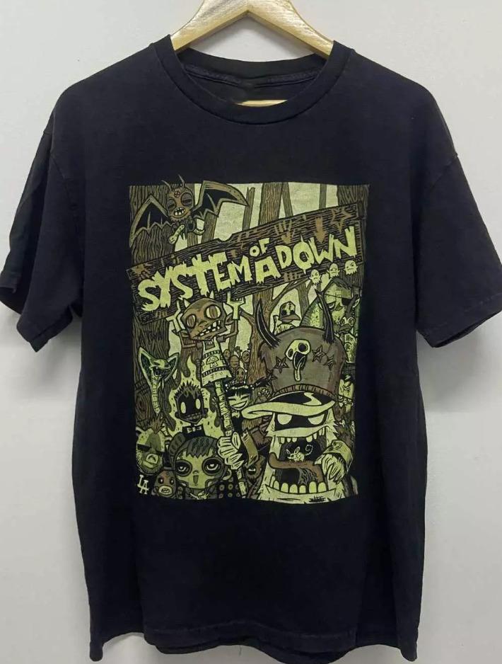 System of a Down Band Album Vintage Unisex T-Shirt für Erwachsene Herren Damen Tops, Größe S-4XL