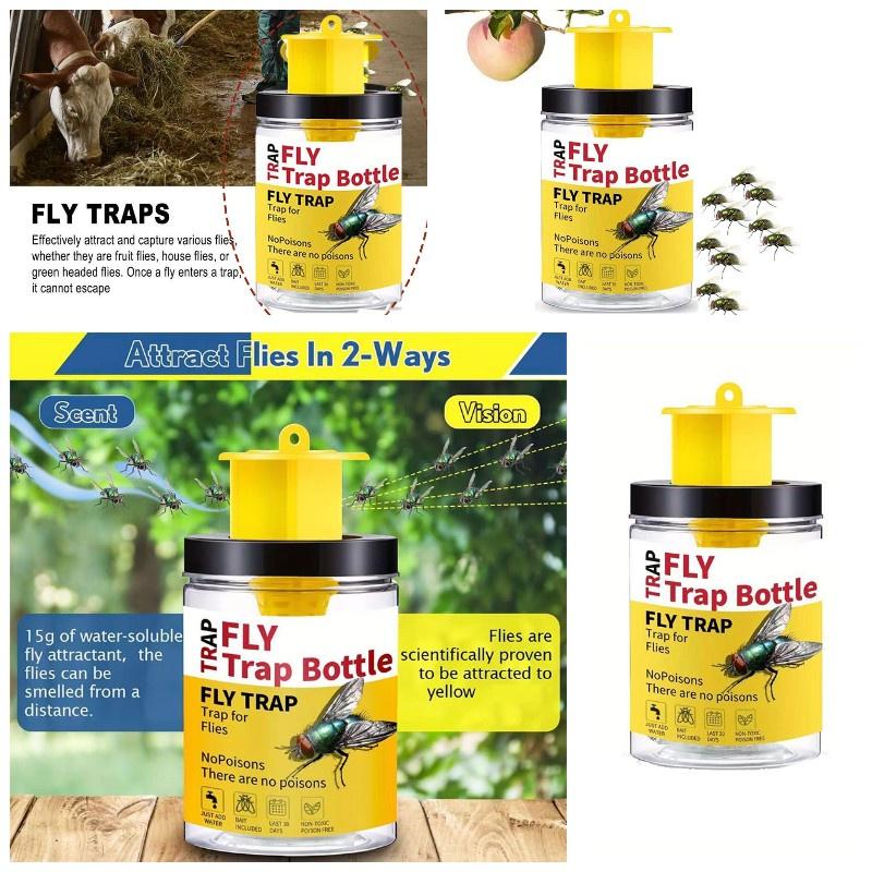 Neue Outdoor Fliegenkiller Flasche Effektive Fliegenfalle für den Außenbereich