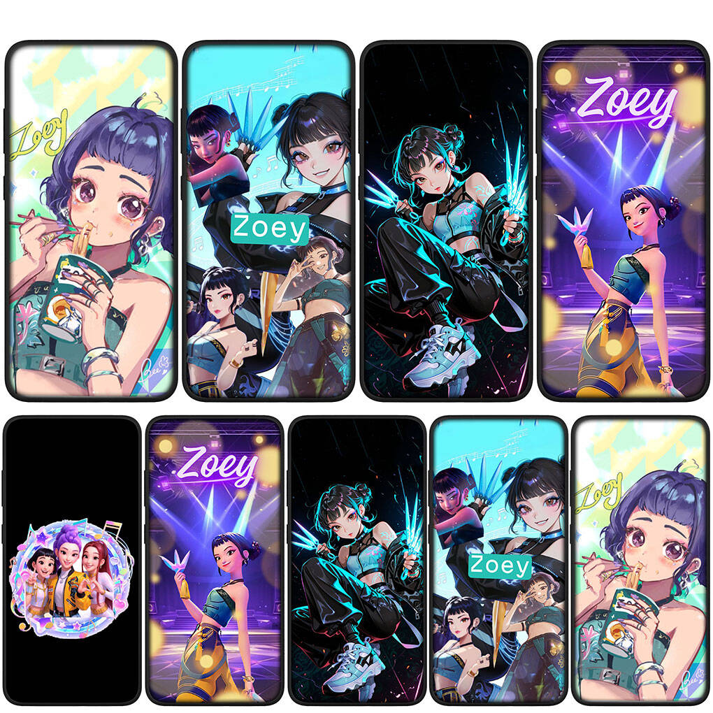 for iPhone 17 16 15 Xiaomi Poco F7 F8 X7 X6 C85 C75 C71 M8 Redmi Note 14 13 12 11 Pro Max 14C 13C 15C A3 A4 Phone Case Zoey KPop Demon Hunters X Cover