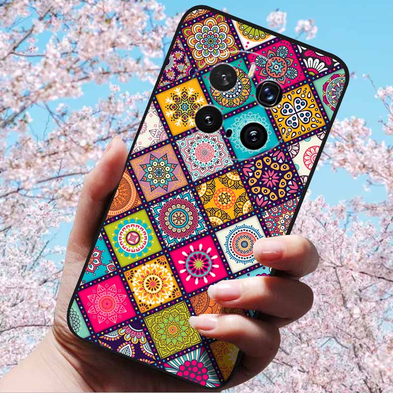 For Honor Magic7 Pro / Magic7 5G Cases 3D Relief Flower Emboss Soft Silicone For Magic7 Pro Magic 7 3D Cartoon Back Cover Cases