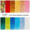 Thousand Colors 3mm Transparent Glass Seed Beads: Non-Fading DIY Jewelry Accessories