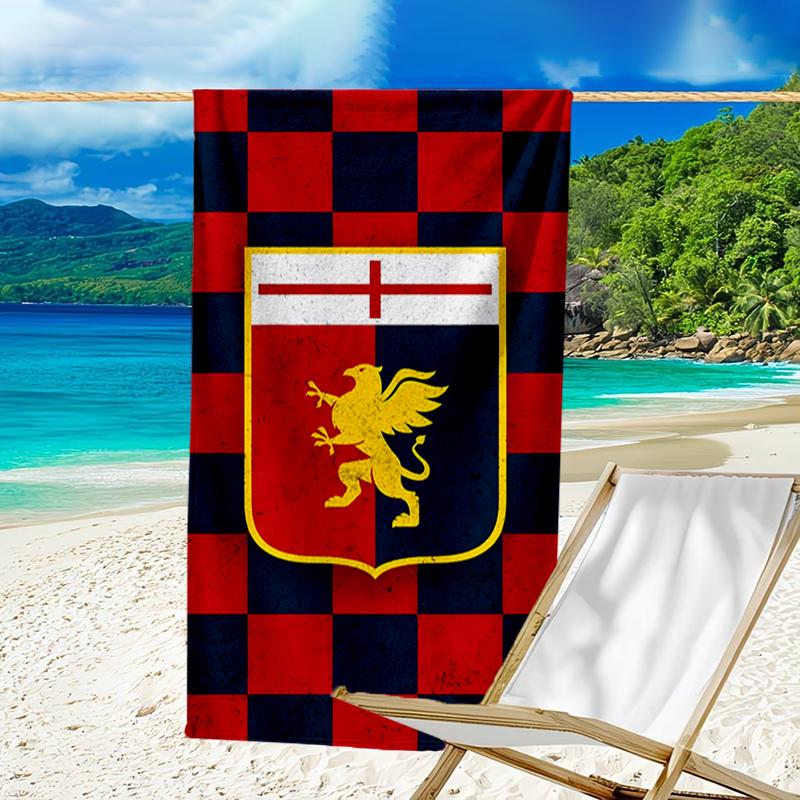 Shield With Griffin Cross Beach Towel - Soft, Absorbent Microfiber, Lightweight, Ideal for The Beach, Parties, Travel, Camping fan gifts