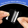 Double Sided Adhesive Pads for Mounting, 120 Pcs Clear Mounting Tapes Square Pre-Cut Strong Sticky Tack for Metals Papers Door Glass Wood Wall