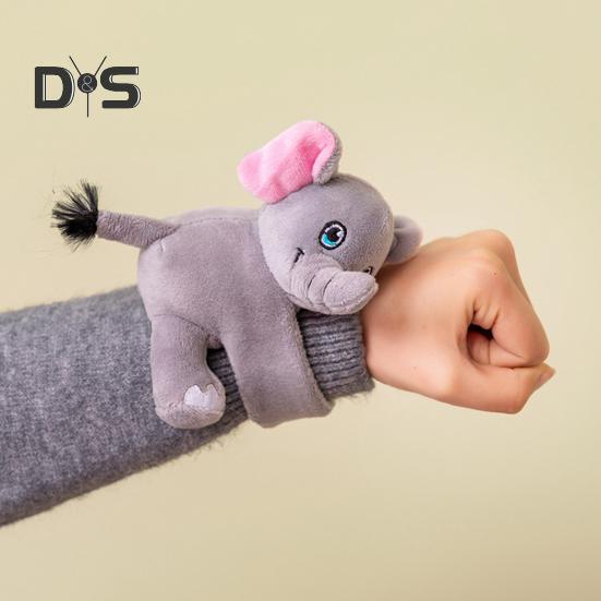 Pluszowe zwierzątka bransoletki slap dla dzieci pluszowa kreskówkowa żyrafa żółw koala słoń lalka bransoletka opaska slap koło zabawka dla dziewczynek chłopców