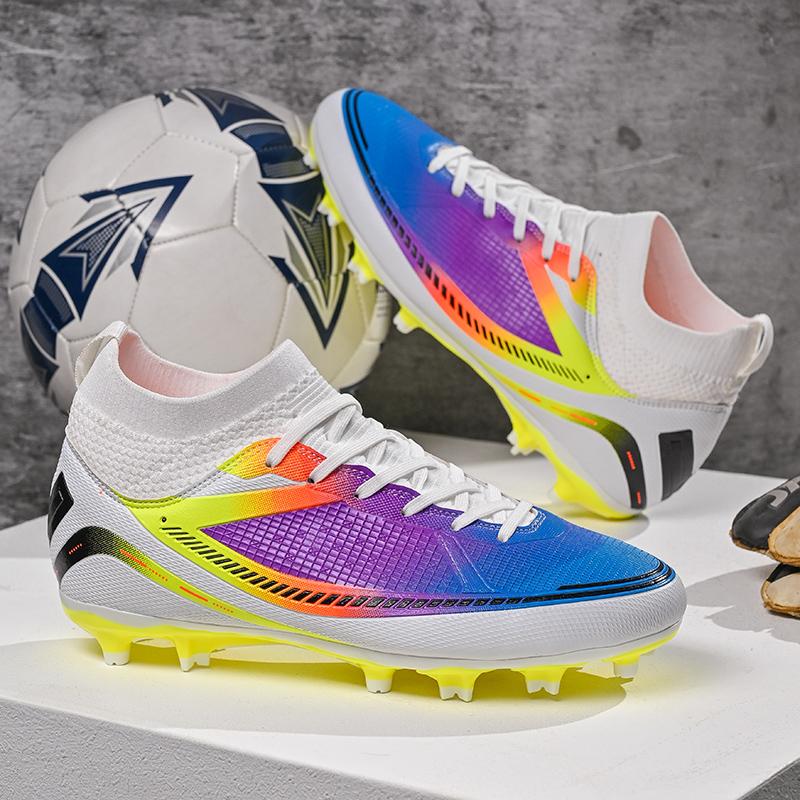 Football Sneakers for Men Professional Original Society Soccer Shoes High-top Grass Lightweight Trendy Futsal Hall Football Boot