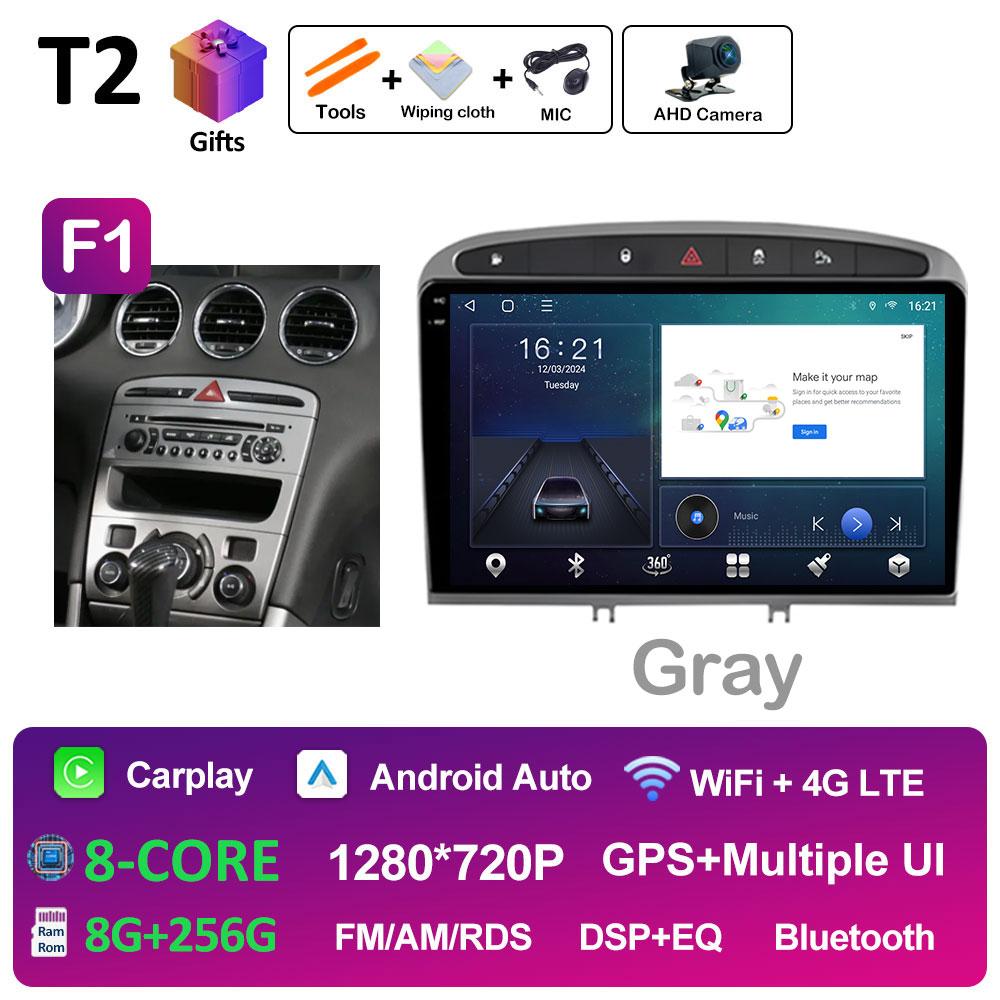 9 Inch Android Auto Car Video For Peugeot 408 308 308SW Radio Player Wireless Carplay DSP Stereo Autoradio QLED IPS Screen WIFI