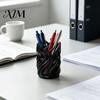 Decorative Pen Stand for Studio Flame Shape Holder, 3D Printed Hollow Pencil Cup, Painting Brush Storage Holder Desktop Organizer Makeup Brush,