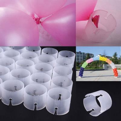 50Pcs Plastic Balloon Arch Connectors Clip Buckles for DIY Balloon Flowers Columns and Party Decorations Wedding Celebration