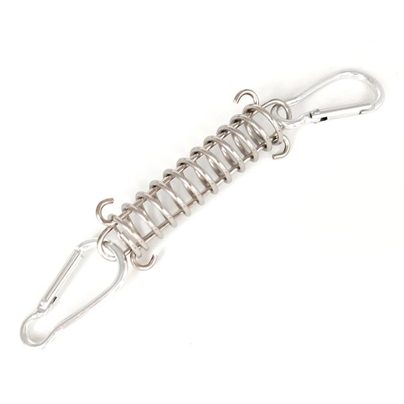 Portable Stainless Steel Tent Tension Spring Buckle Canopy Awning Rope Tensioner