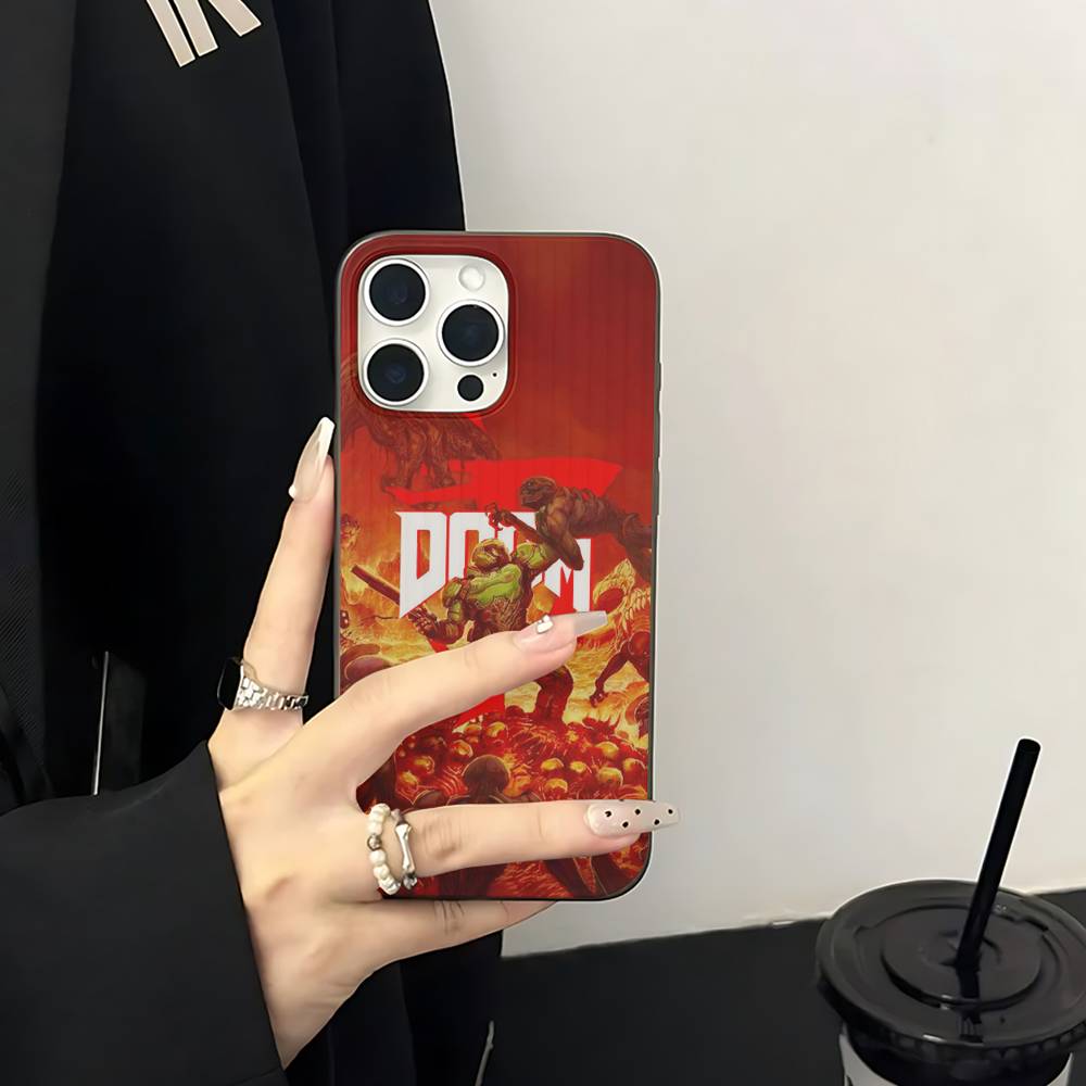Klasyczna gra D-DOOM-E-EternalS Na iPhone'a 15 16 17 14 13 12 11 Pro Max 16E 16 Plus 17 Air Falista Odporna na wstrząsy Osłona na telefon