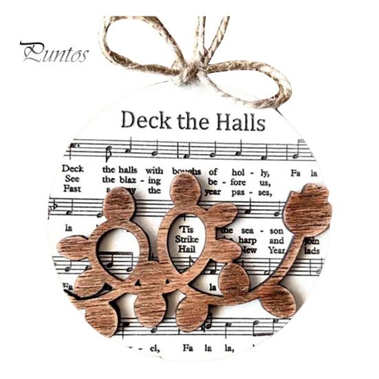 

Деревянные рождественские украшения, ноты, рождественские подвесные украшения, деревенские рождественские гимны, праздничная подвеска для домашнего декора F