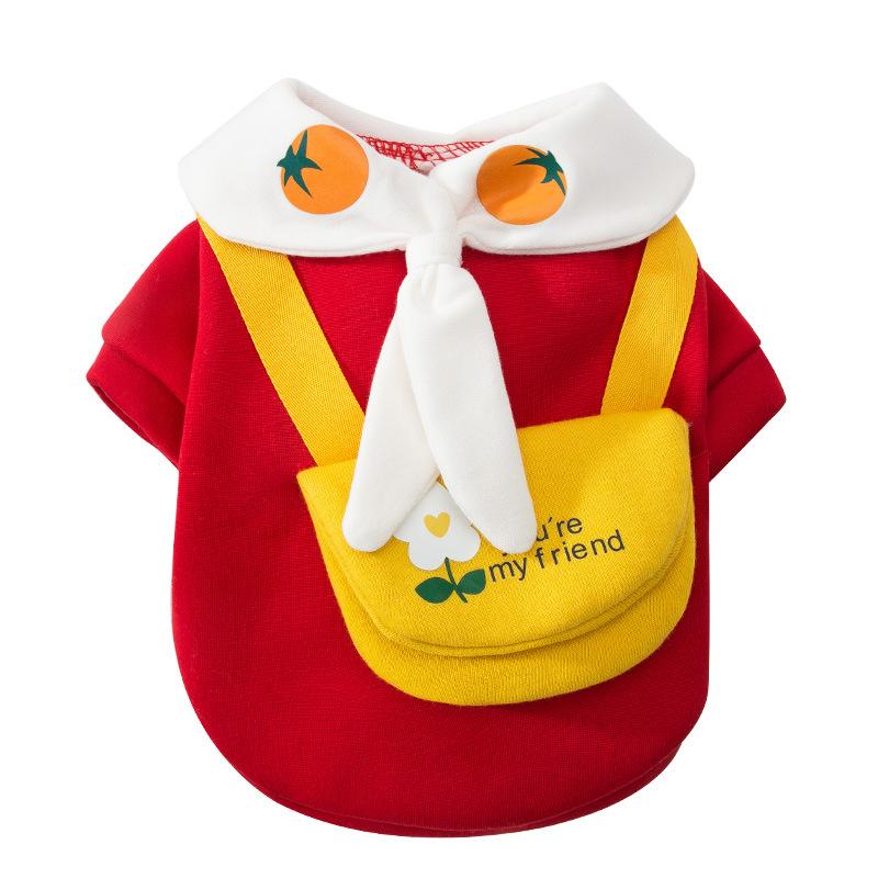 Warm Pet Clothes Cute Print Coat Small Medium Dog Cat Shirt Jacket Teddy French Bulldog Chihuahua Winter Outfit