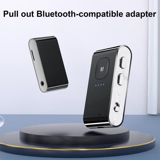 

BR02 Bluetooth-совместимый приемник Стереозвук Простой в эксплуатации Отличный автомобильный Bluetooth-совместимый адаптер TX RX для компьютера
