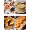 Practical Doughnuts Shape Baking Pan With Nonstick Coating Fixed Bottom Dessert Baking Tool Ideal For Home And Bakery Use