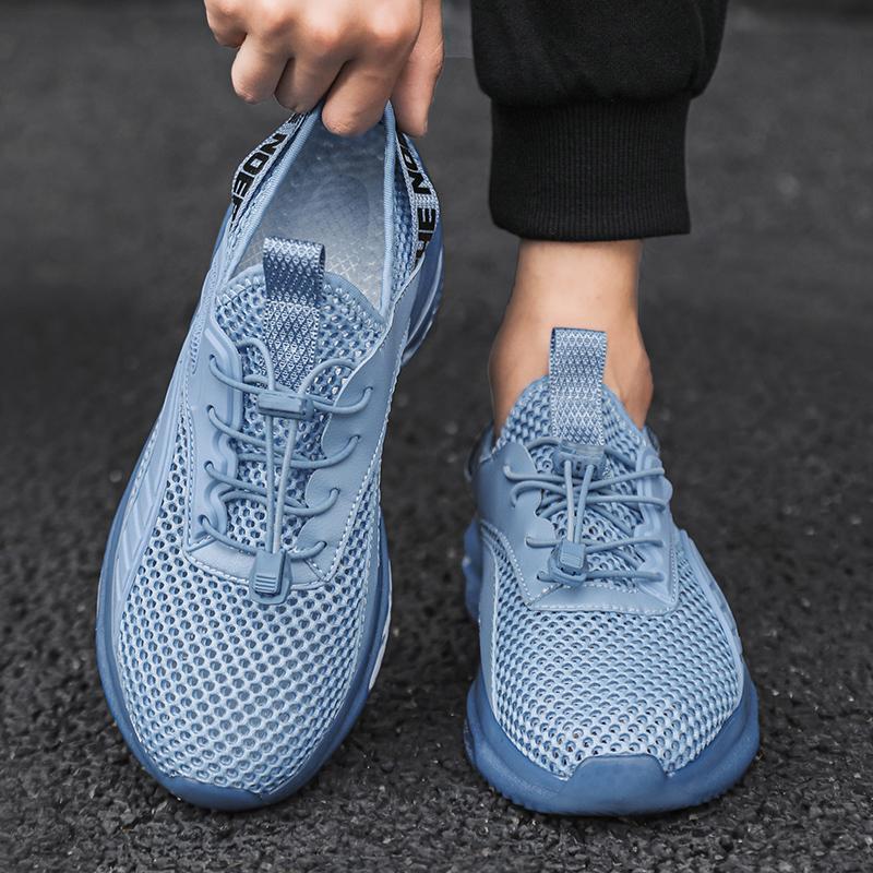 summer new air cushion men's shoes Breathable mesh surface fashionable shoes Fashion student casual sports shoes