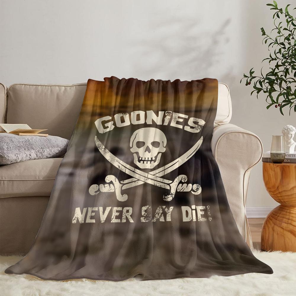 La coperta morbida G-goonies Never Say Die in flanella, coperta estiva leggera e accogliente per divano, letto, viaggio