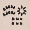 Nail Patch Short Almond Nail Patch Wearable Nail Removable Solid Color Black Nail Patch 30 Pieces