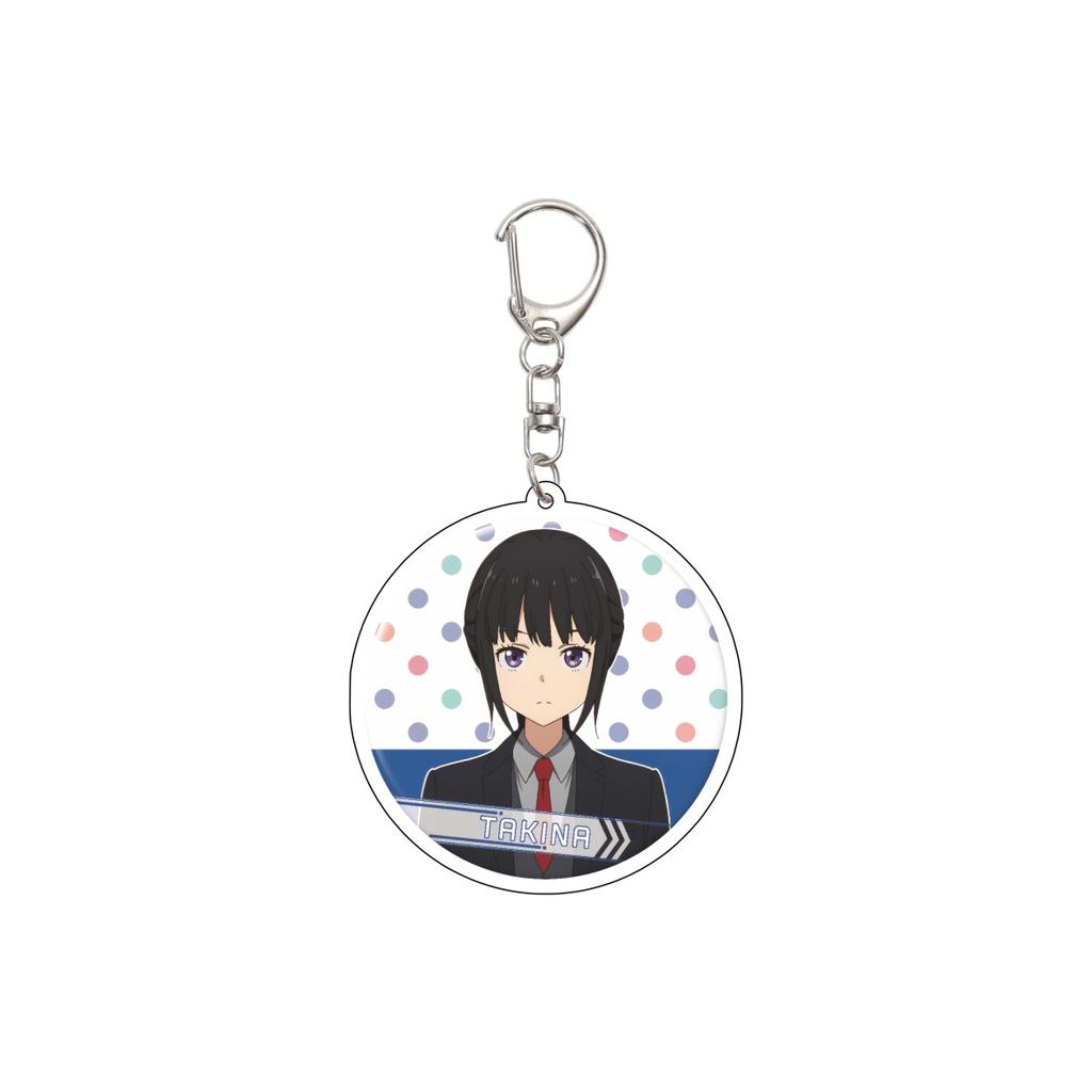 55MM Anime Lycoris Recoil Keychain Nishikigi Chisato/Inoue Takina/Nakahara Mizuki/MIKA Acrylic Model Plate Christmas Gifts