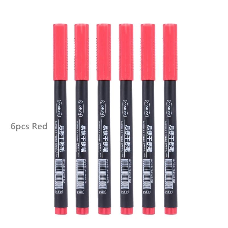 8 buc Marker Whiteboard Șters 0.5mm Vârf Fin Cerneală Neagră/Albastră/Roșie Marker Tablă Școală Birou Artă Scris Papetărie