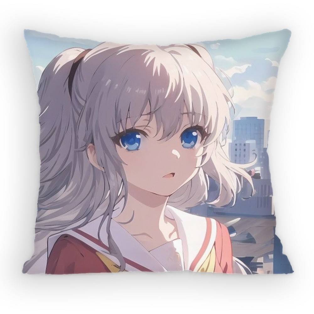 Charlotte Tomori Nao Pillow Case Sofa Living Room for Bedroom car Headboard Backrest Cushion Square Cushion Nap Time