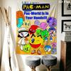 Pac-Man G Wall Hanging Printed Fabric Blanket Decorative Tapestries for Bedroom Living Room Home Decor