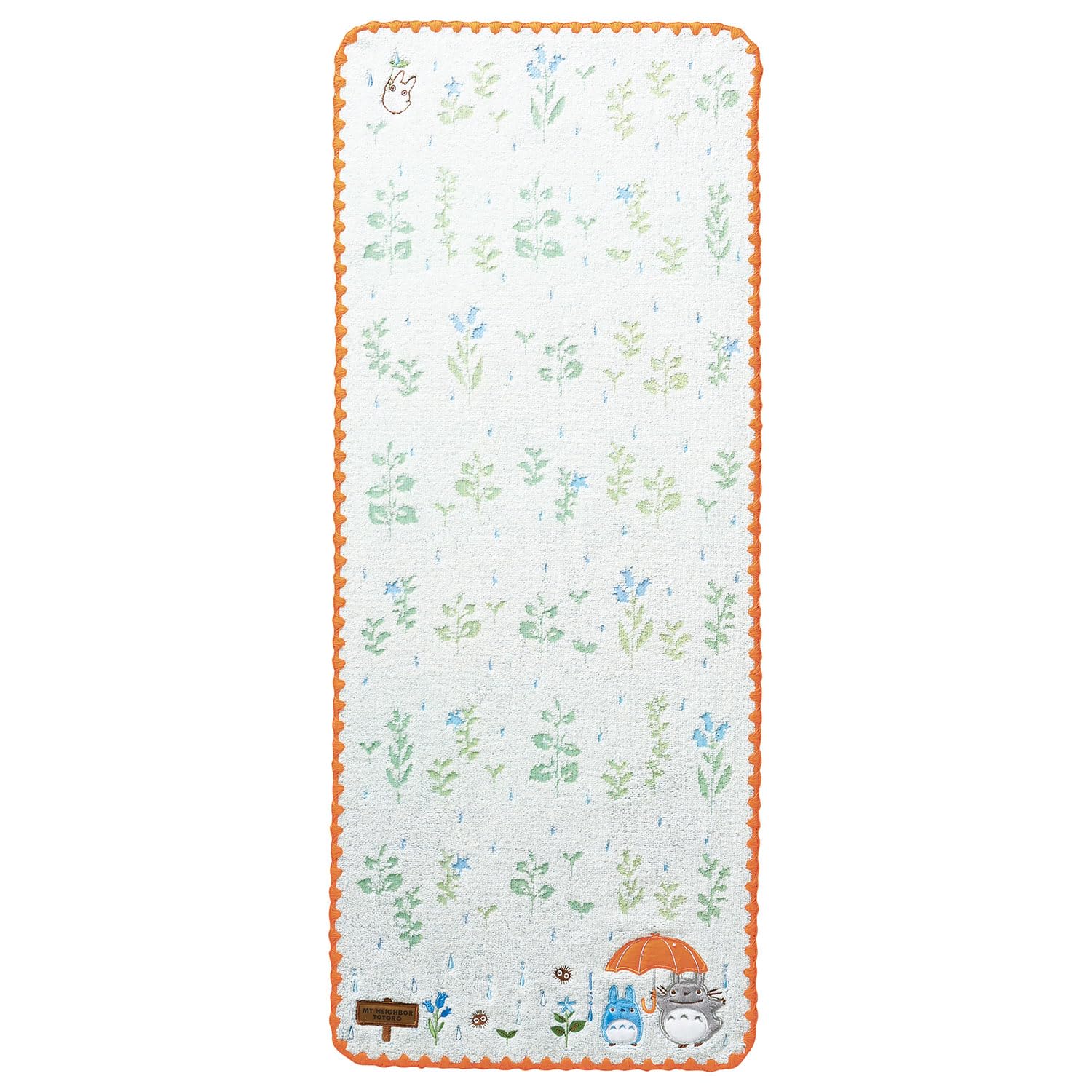 

Marushin Face My Neighbor Large Organic Antibacterial and Odor 1005051800 Towel, Totoro, Umbrella, 100% Cotton, Resistant,