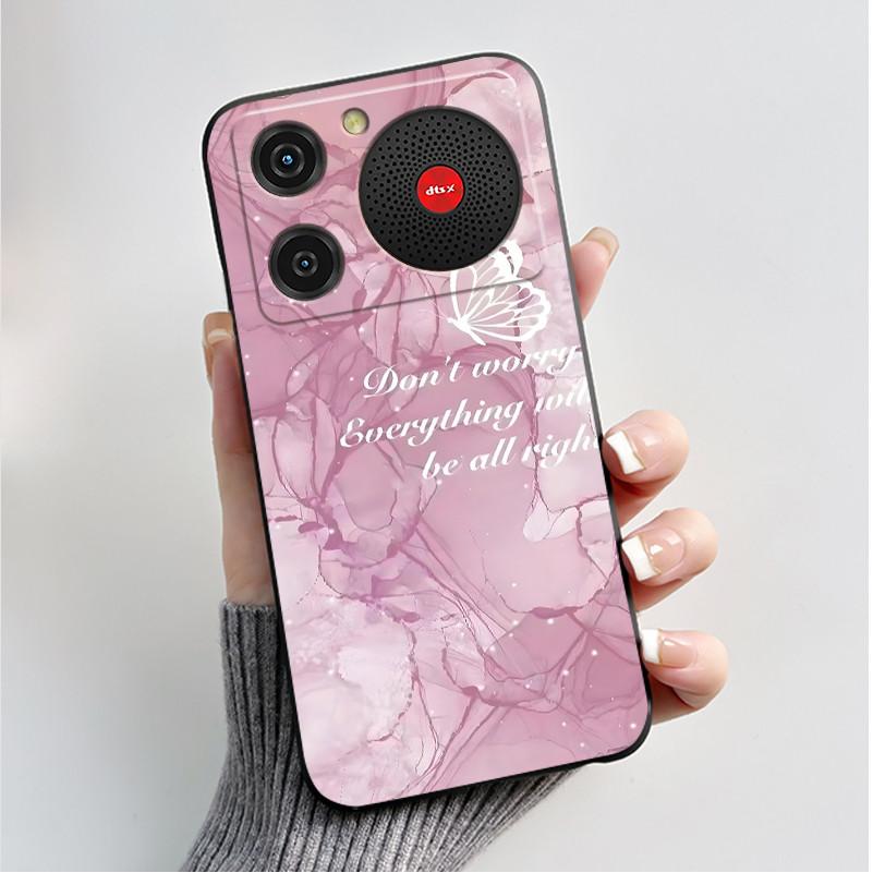 For Nubia Music Case Z2353 Butterfly Flowers Silicone Phone Cover For ZTE Nubia Music Funda Protection Shockproof Bumper Shell