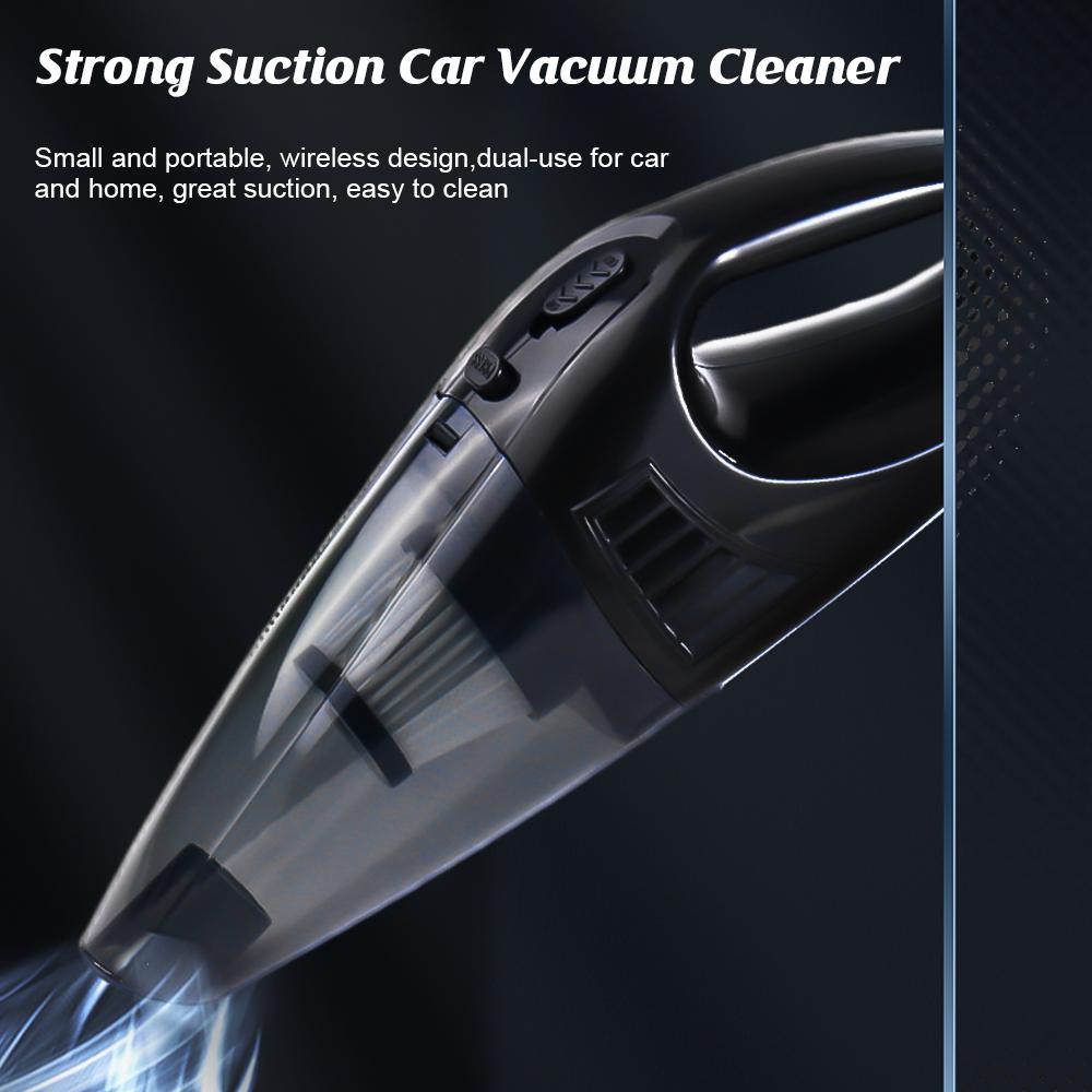 Wireless Car Vacuum Cleaner Portable Wet&Dry Handheld Strong Suction Car Vacuum Air Duster Built-in 1500 mAh*2 Li-ion Battery